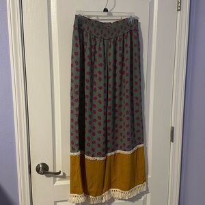 Boho style wide-legged pants